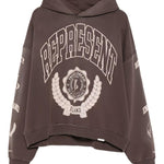 Felpa con cappuccio e logo in nero Represent - uomo 