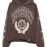 Felpa con cappuccio e logo in nero Represent - uomo 