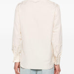 Camicia con trama in crema Lardini - uomo 