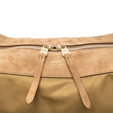 Borsa a spalla con finiture in pelle scamosciata marrone Khaite - donna 