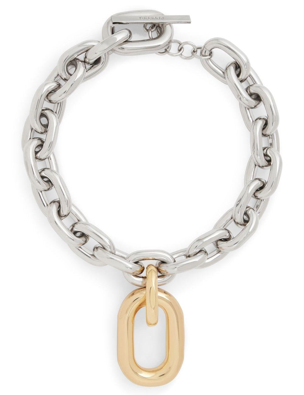 Collana XL a catena in oro e argento Rabanne - donna 
