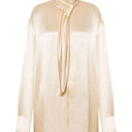 Blusa in raso in beige Alberta ferretti - donna 