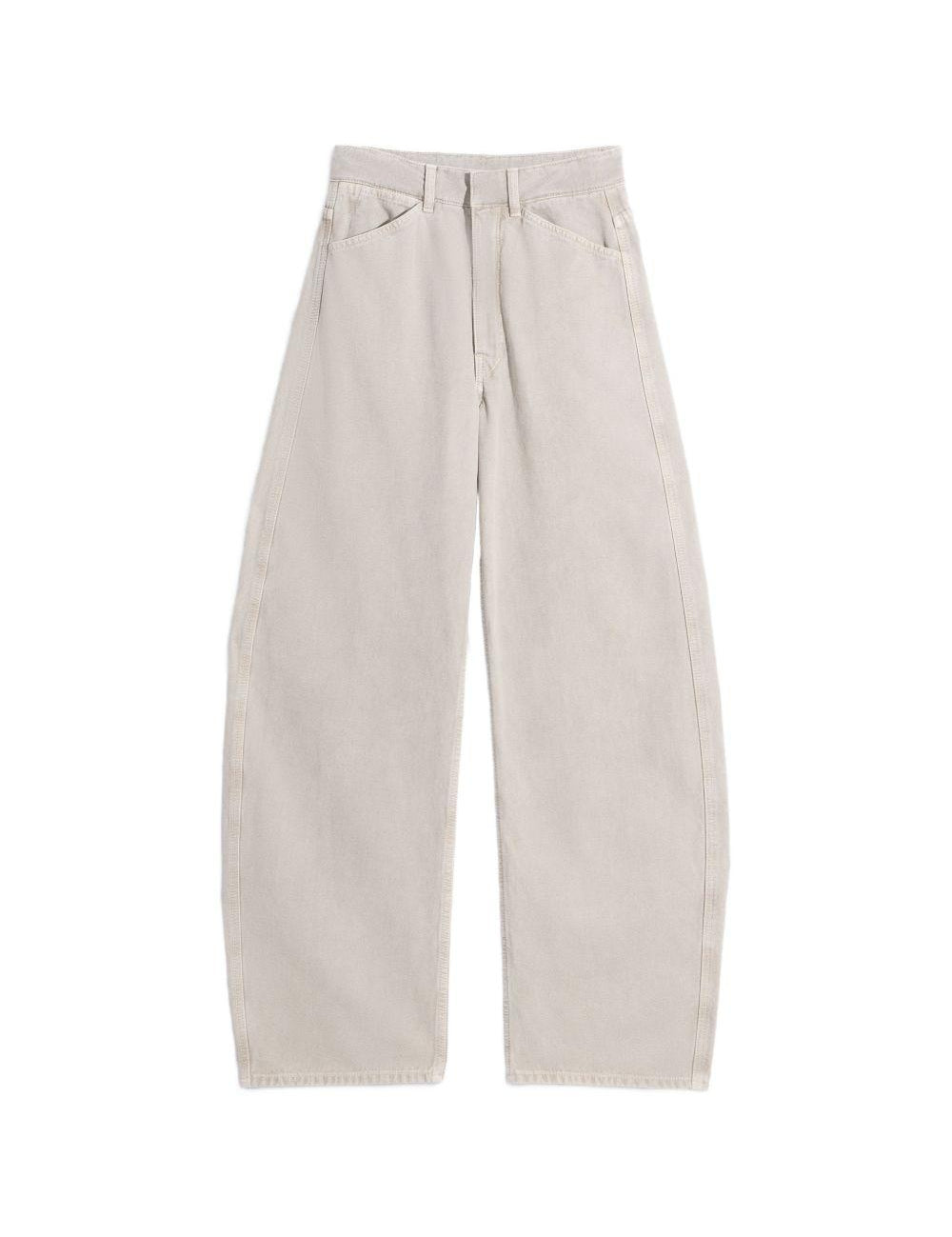 Jeans gamba ampia in beige e grigio LEMAIRE  - donna 