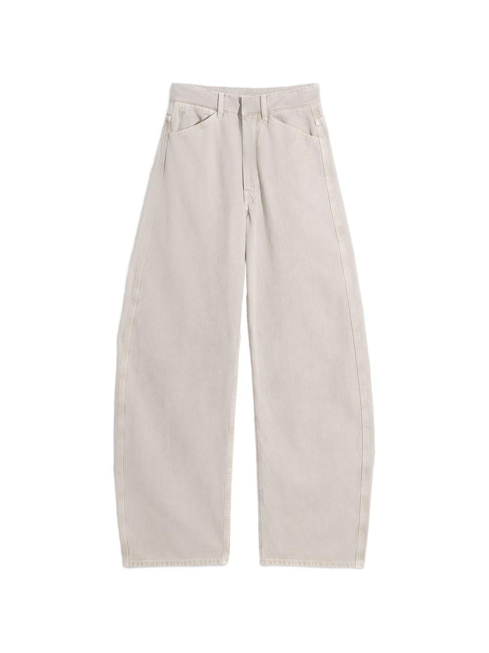 Jeans gamba ampia in beige e grigio LEMAIRE  - donna 