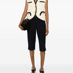 Gilet con profili a contrasto in beige Blazé milano - donna 