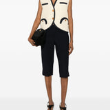 Gilet con profili a contrasto in beige Blazé milano - donna 