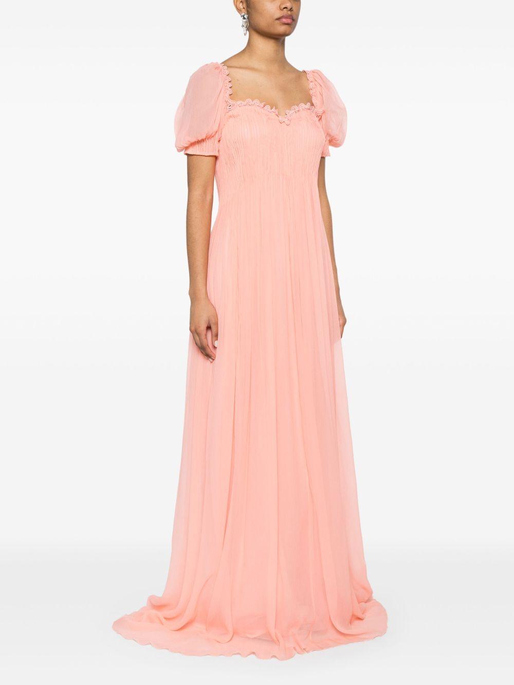 Abito lungo con plisse in rosa Ermanno Scervino - donna 