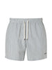 Costume da bagno a righe con coulisse in bianco e grigio  Zegna - uomo