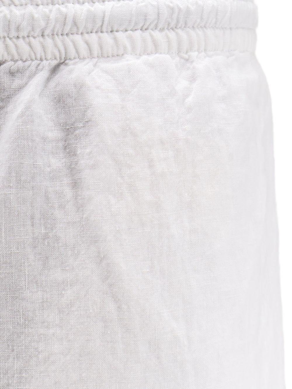 Pantaloni in lino ventura in bianco Aspesi - uomo 