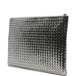 Clutch intrecciato A4 in argento Dragon diffusion - donna 