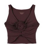 Top bikini con dettaglio rosa in bordeax Magda butrym - donna 
