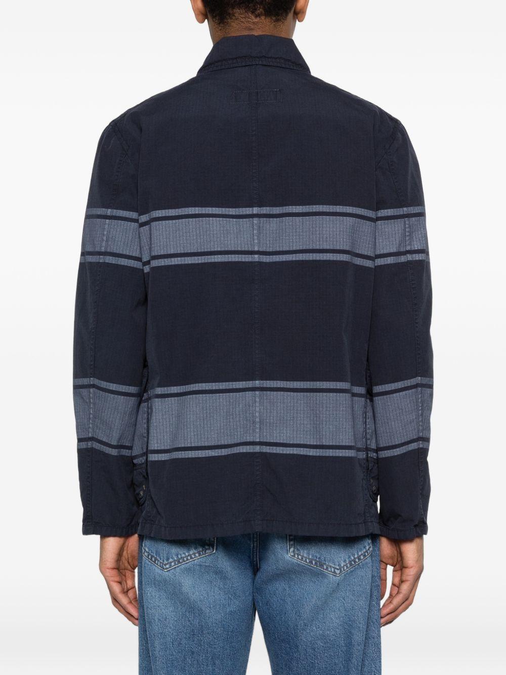 Giacca 4 Ganci a righe in blu Fay - uomo 