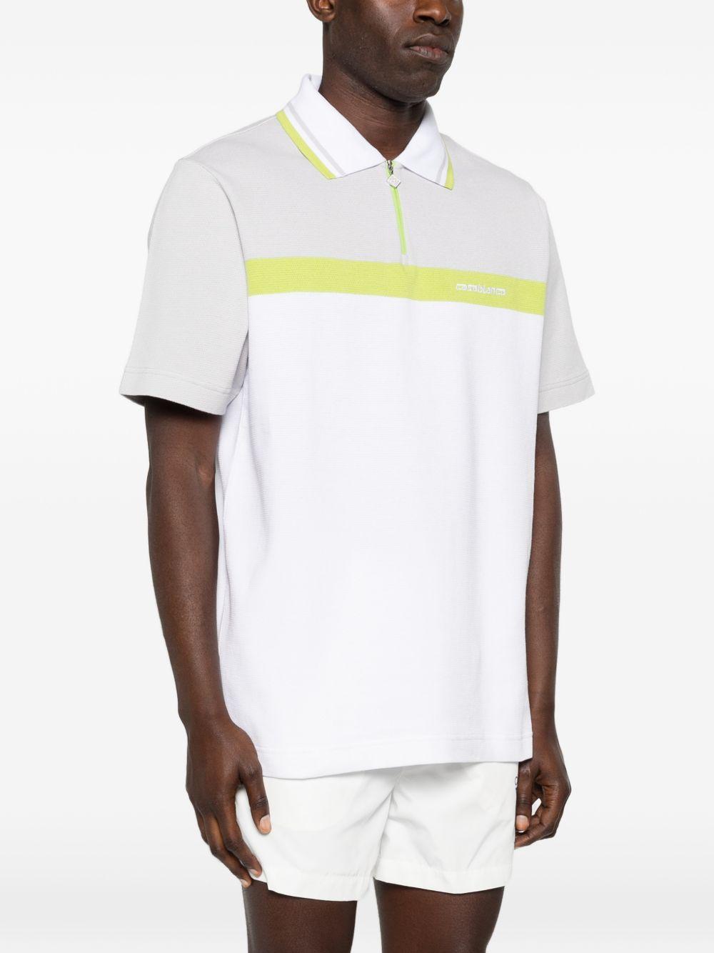 Polo con zip in bianco Casablanca - uomo 