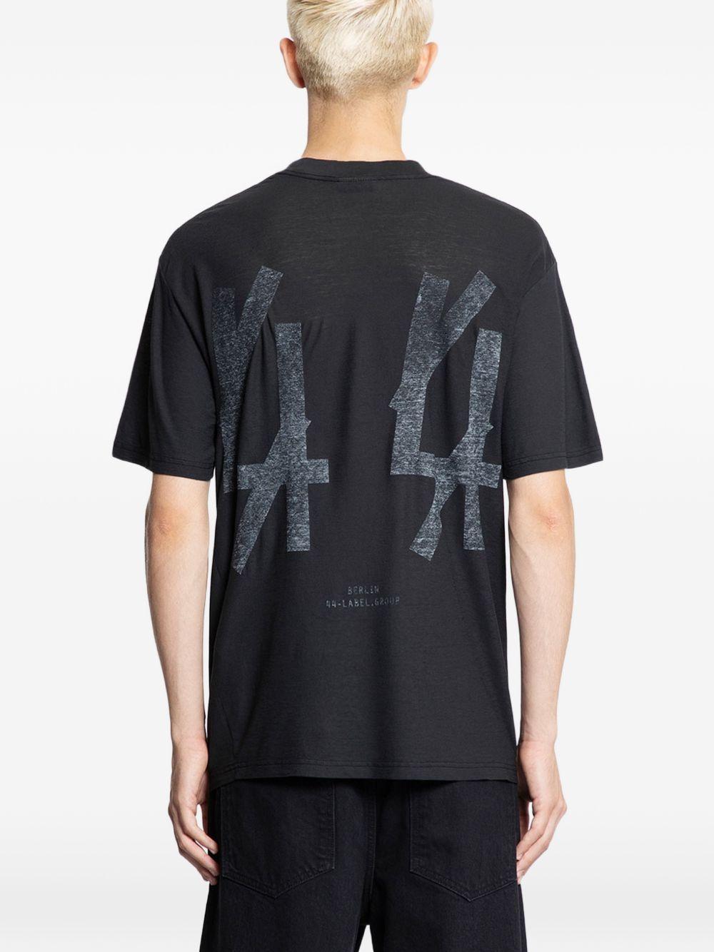T-shirt in jersey in nero 44 label group - uomo 
