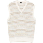 Gilet con fantasia scollo a v in multicolore Kiton - uomo 
