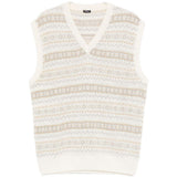 Gilet con fantasia scollo a v in multicolore Kiton - uomo 