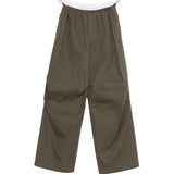 Pantaloni con cintura a doppio strato e logo in verde Alexander wang - donna 