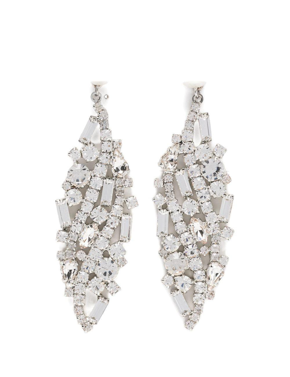 Orecchini decorati con cristalli in argento Magda butrym - donna 