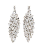 Orecchini decorati con cristalli in argento Magda butrym - donna 