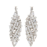 Orecchini decorati con cristalli in argento Magda butrym - donna 