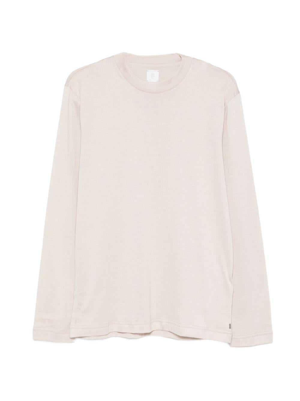 T-shirt a maniche lunghe in grigio Eleventy - uomo 