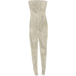 Abito lungo sliced rustier in grigio Rick Owens DRKSHDW - donna 