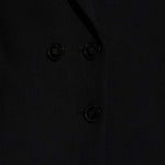 Blazer doppio petto con revers a lancia in nero Victoria beckham - donna 
