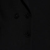 Blazer doppio petto con revers a lancia in nero Victoria beckham - donna 