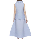 Top a collo alto in celeste Melitta Baumeister - donna 