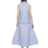 Top a collo alto in celeste Melitta Baumeister - donna 