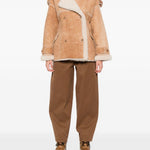 Cappotto corto doppiopetto in marrone Salvatore Santoro - donna 