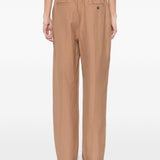 Pantaloni plissé in beige Loulou de saison - donna 