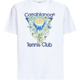 T-shirt con stampa grafica tennis club in bianco Casablanca - uomo 