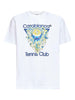 T-shirt con stampa grafica tennis club in bianco Casablanca - uomo