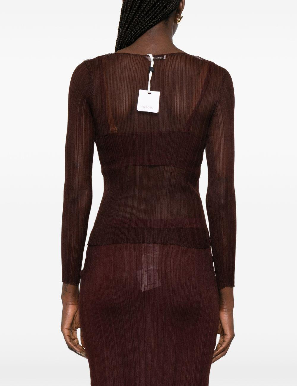 Top a maniche lunghe in bordeaux Simkhai - donna 