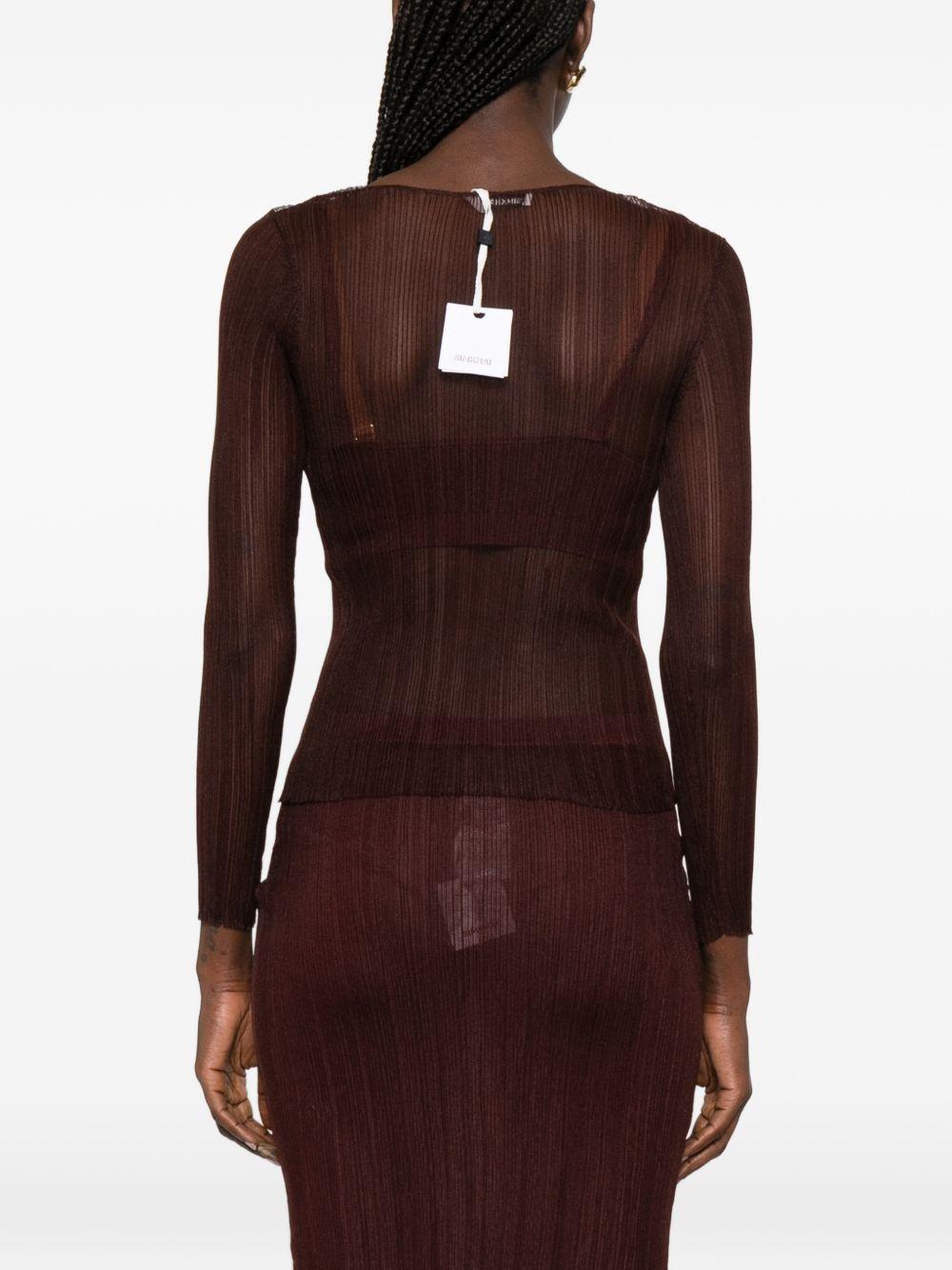 Top a maniche lunghe in bordeaux Simkhai - donna 
