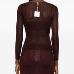 Top a maniche lunghe in bordeaux Simkhai - donna 