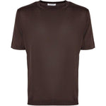 T-shirt a maniche corte in maglia  in marrone Kangra - uomo 