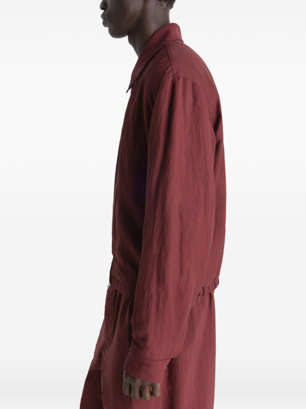 Giacca con zip in borgogna LEMAIRE - uomo 