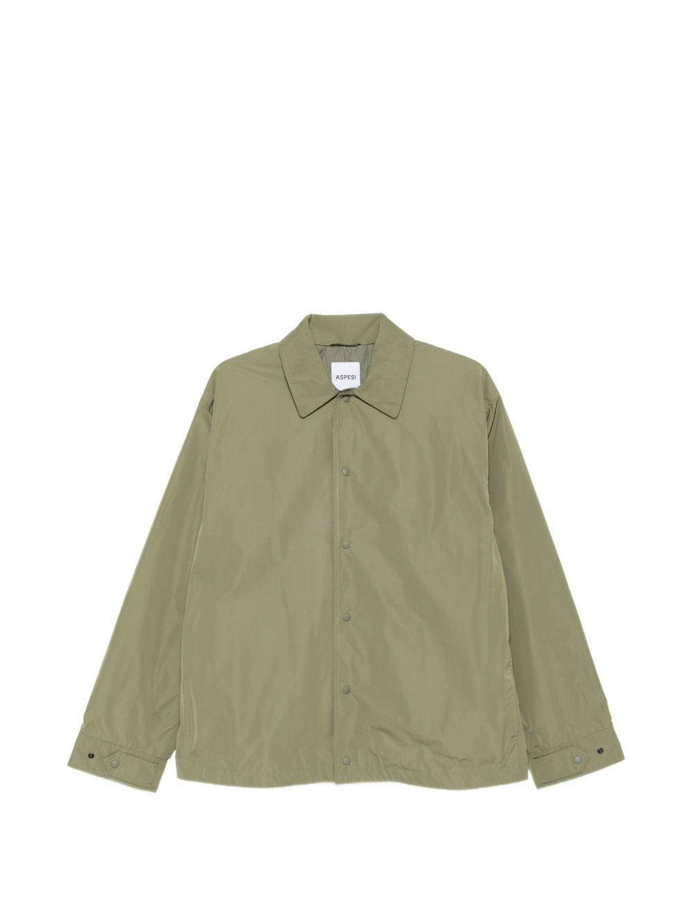 Camicia a maniche lunghe pollard in verde Aspesi - uomo 