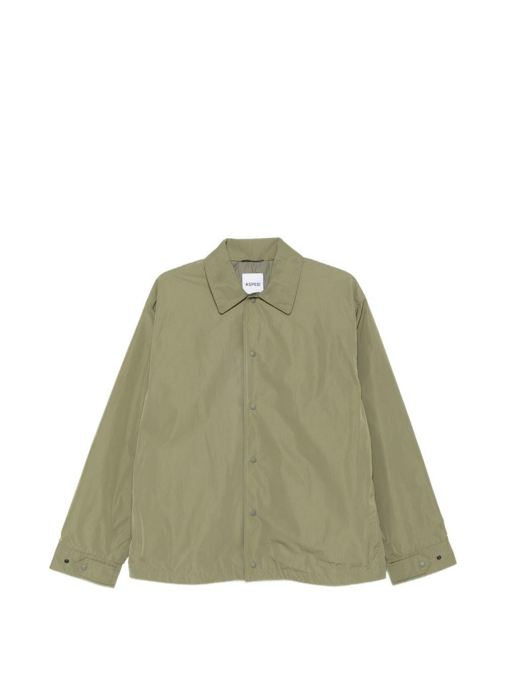 Camicia a maniche lunghe pollard in verde Aspesi - uomo 