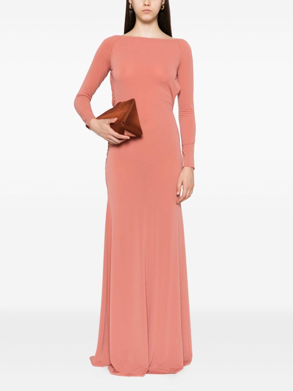 Abito maxi con schiena scoperta in rosa Alex perry - donna 