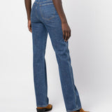 Jeans Danielle a vita alta in blu Khaite - donna 