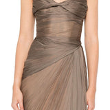 Abito da sera con spacco heidi in grigio Maria lucia hohan - donna 