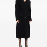 Cappotto senza colletto in nero Alexander wang - donna 