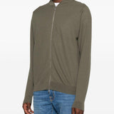 Bomber con zip in verde John smedley - uomo 