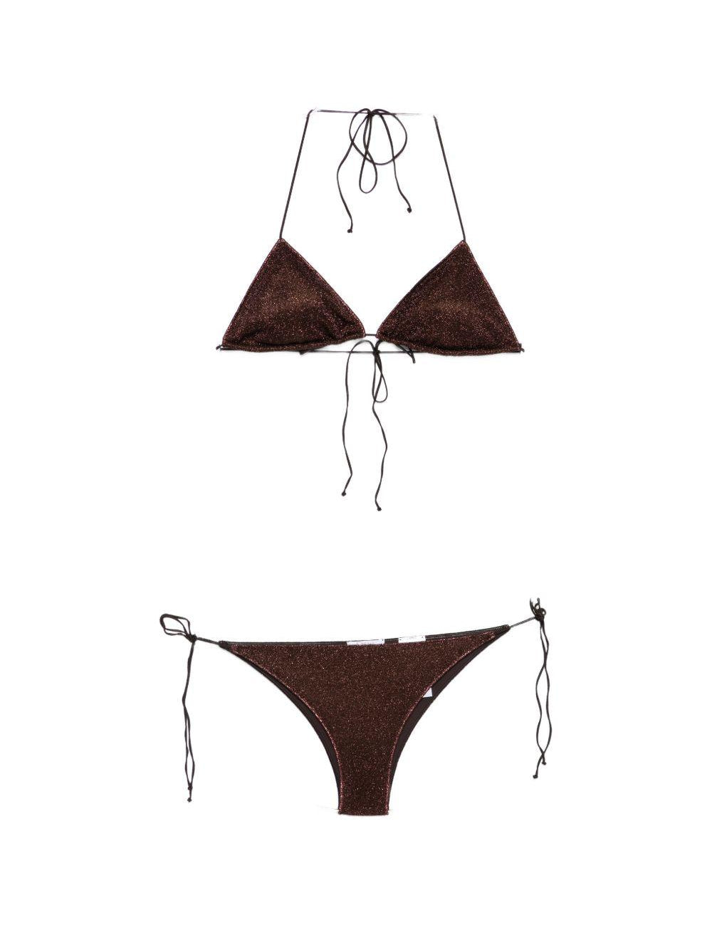 Bikini a triangolo in marrone Oséree - donna 