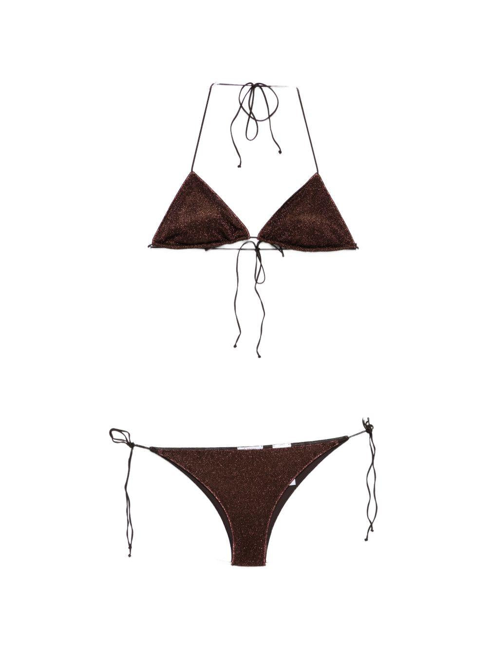 Bikini a triangolo in marrone Oséree - donna 