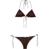Bikini a triangolo in marrone Oséree - donna 