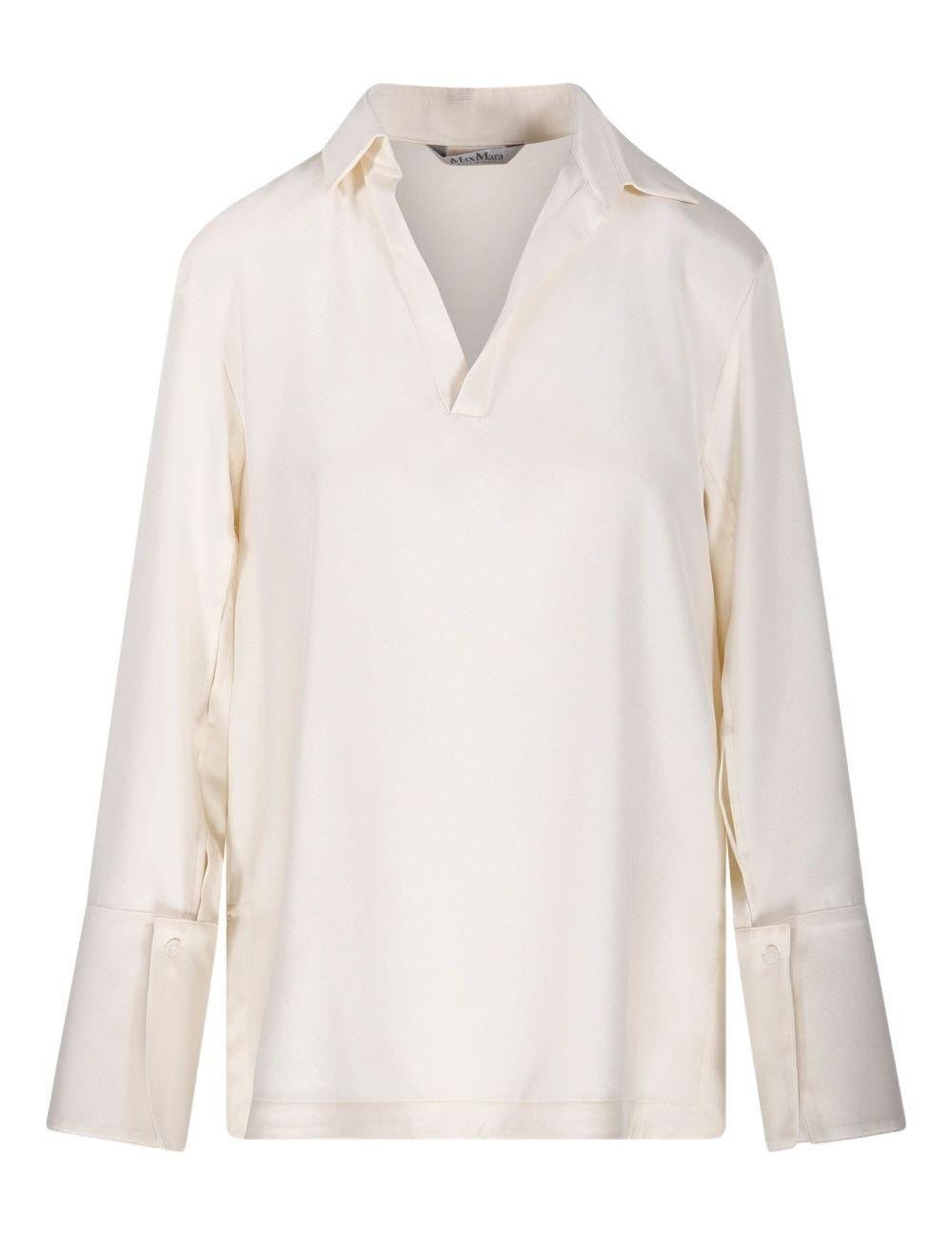 Blusa con scollo a V  dover in avorio Maxmara - donna 
